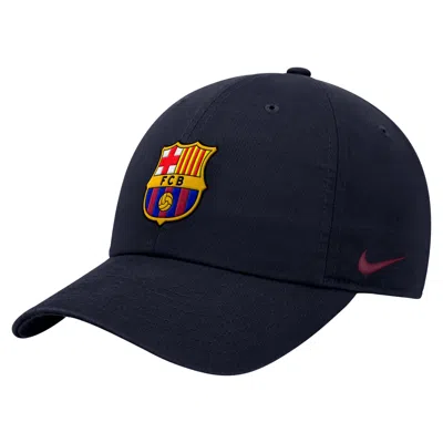 Nike Fc Barcelona Club  Men's Adjustable Cap In Blue