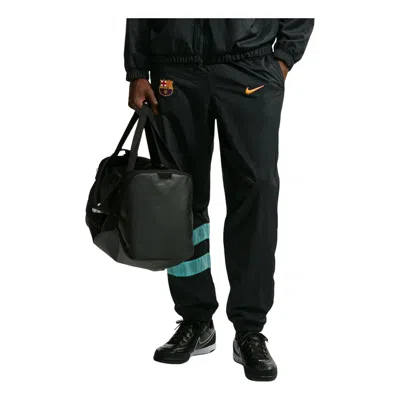 Nike Fc Barcelona  Men's Repel I96 Track Pants In Black