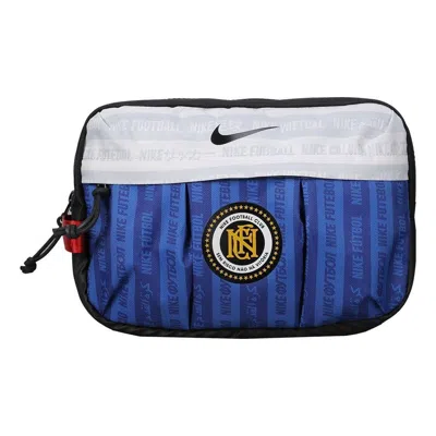 Nike F.c. Football Sports Utility Travel Bag 'black Royal Blue'