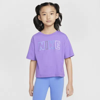 Nike Femme Pop Little Kids' T-shirt In Purple