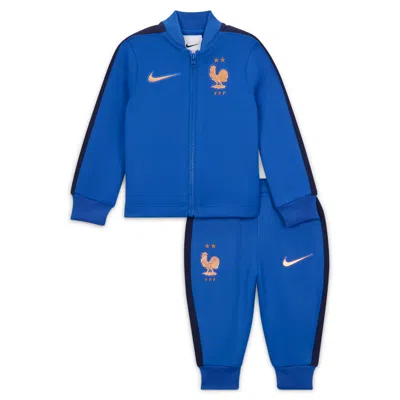 Nike Fff Strike Baby/toddler  Dri-fit Soccer Knit Tracksuit In Blue