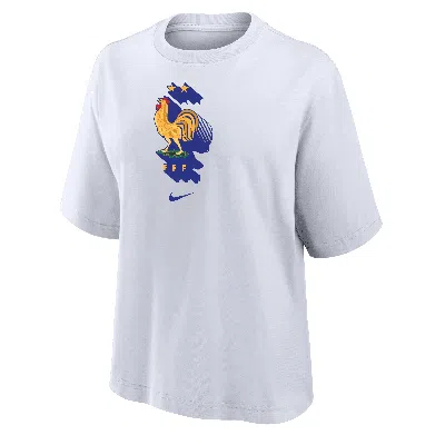 Nike Fff  Women's Soccer Boxy T-shirt In White