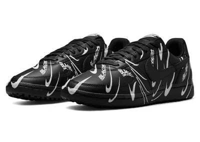 Pre-owned Nike Field General '82 Comme Des Garçons Allover Print (women's) Sneakers In Black/white In Multi