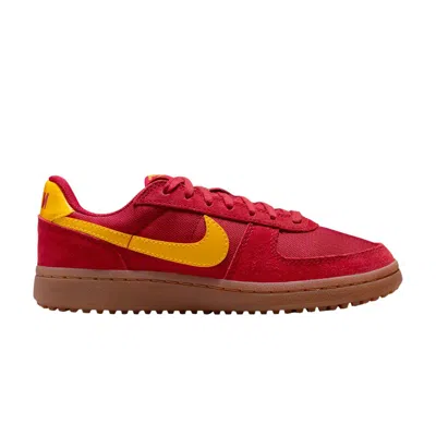 Pre-owned Nike Field General 82 Gs 'gym Red Team Gold' | Kid's Size 5.5