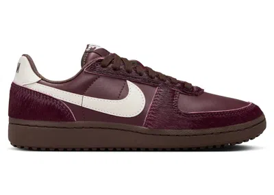 Pre-owned Nike Field General '82 Pony Hair (women's) Sneakers In Burgundy Crush/baroque Brown/phantom In Multi