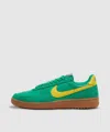 Nike Field General Leather And Suede Sneakers In Stadium Green/lightening-sail-diffused Blue-gum Lt