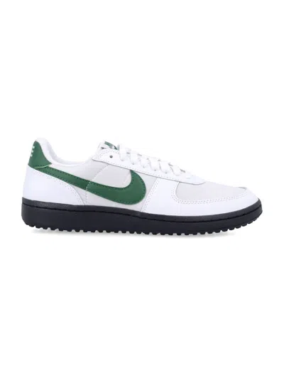 Nike Field General Sneaker In White/gorge Green-black