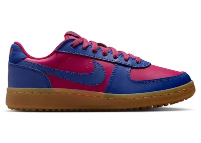 Pre-owned Nike Field General Sneakers In Noble Red/gum Light Brown/deep Royal Blue