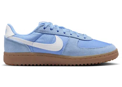 Pre-owned Nike Field General Sneakers In University Blue/gum Medium Brown/white