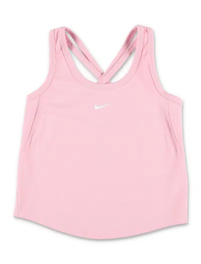 Nike Fitted Girls' Dri-fit Tank For Active Movement In Soft Pink