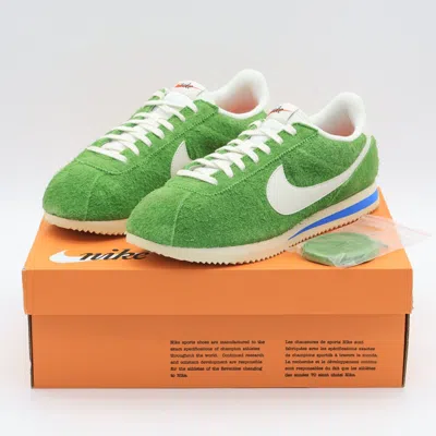 Pre-owned Nike Fj2530-300  Cortez Vintage Chlorophyll Suede Light Photo Blue Sail (women's)