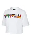 Nike Flag Cropped T-shirt In White