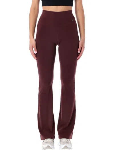 Nike Flared Leggings In Burgundy