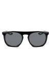 Nike Flatspot Xxii 52mm Polarized Geometric Sunglasses In Black/polar Grey