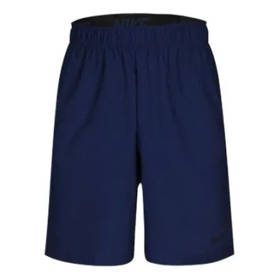 Nike Fle Athleisure Casual Sports Woven Breathable Running Training Shorts Blue