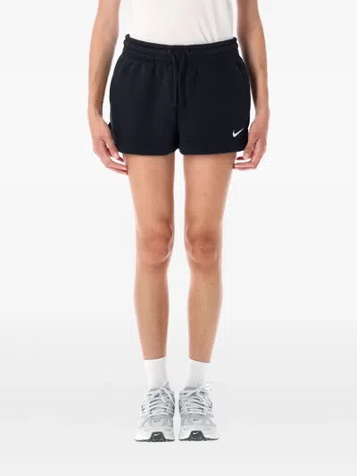 Nike Fleece Drawstring Shorts In Black