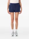 Nike Mid-rise Fleece Shorts Side Slits In Blue