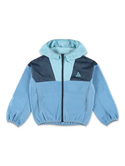 Nike Kids' Fleece Hooded Jacket In Blue