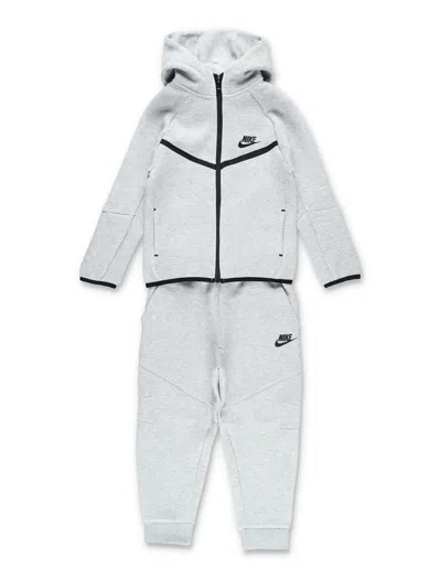 Nike Fleece Hoodie & Jogging Set For Kids In Gray