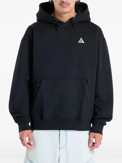 Nike Fleece Hoodie In Black