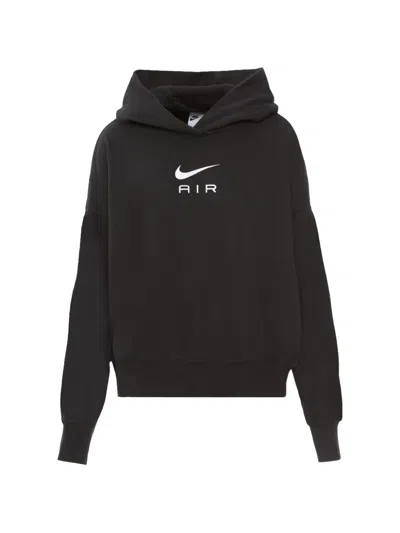 Nike Fleece Hoodie In Black