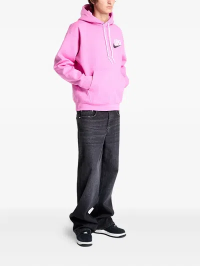 Nike Fleece Hoodie In Pink