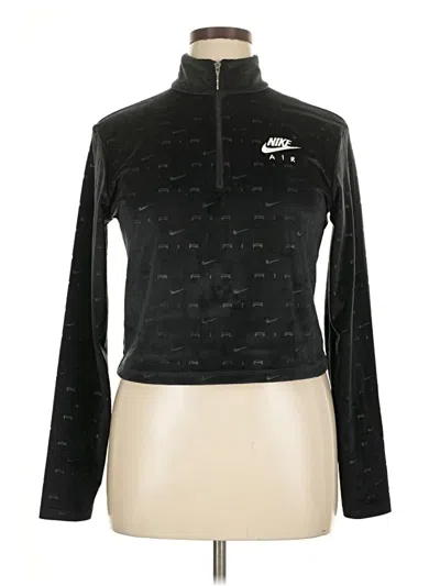 Pre-owned Nike Fleece Jacket In Black