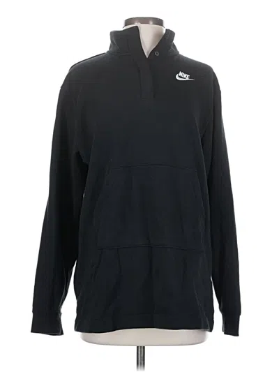 Pre-owned Nike Fleece Jacket In Black