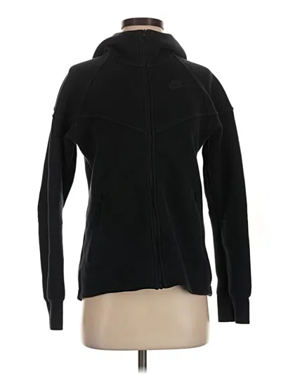 Pre-owned Nike Fleece Jacket In Black