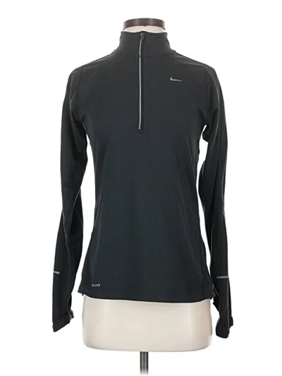 Pre-owned Nike Fleece Jacket In Black