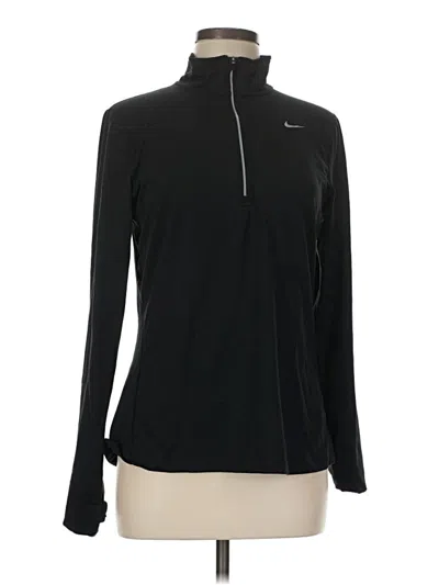 Pre-owned Nike Fleece Jacket In Black