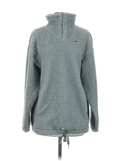 Pre-owned Nike Fleece Jacket In Blue
