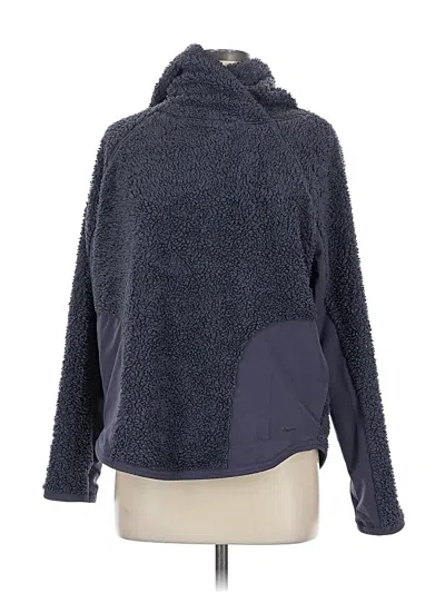 Pre-owned Nike Fleece Jacket In Blue