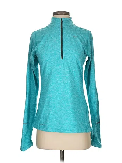 Pre-owned Nike Fleece Jacket In Blue