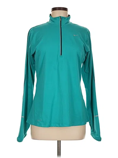 Pre-owned Nike Fleece Jacket In Blue