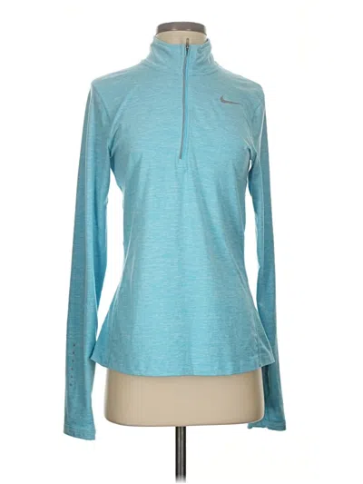 Pre-owned Nike Fleece Jacket In Blue