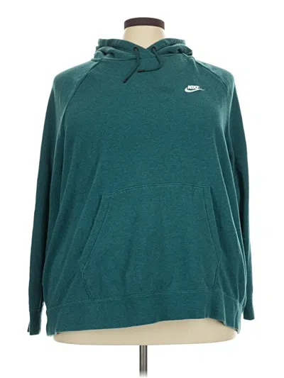 Pre-owned Nike Fleece Jacket In Blue