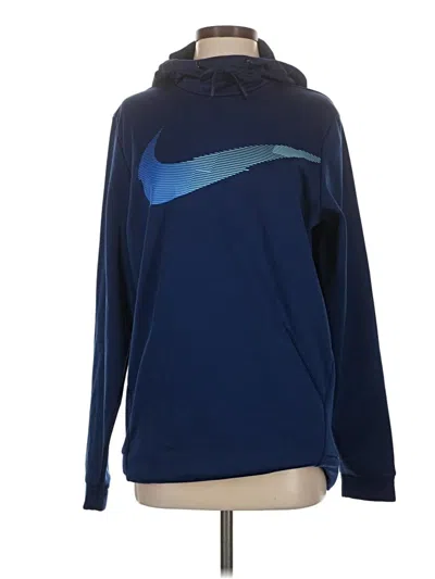 Pre-owned Nike Fleece Jacket In Blue