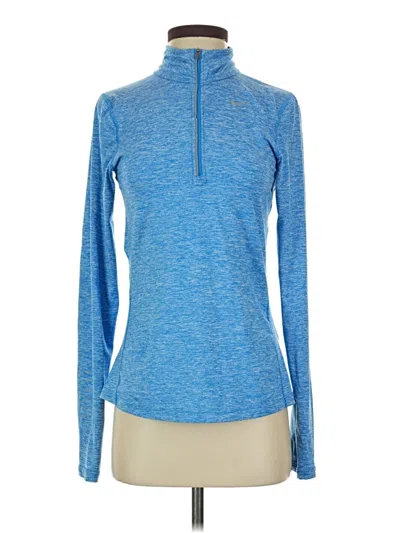 Pre-owned Nike Fleece Jacket In Blue