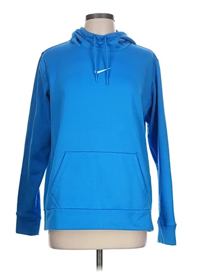 Pre-owned Nike Fleece Jacket In Blue