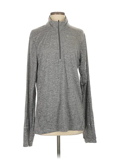 Pre-owned Nike Fleece Jacket In Gray