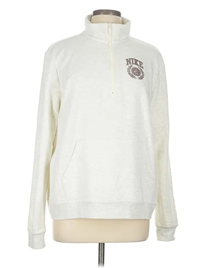 Pre-owned Nike Fleece Jacket In Gray