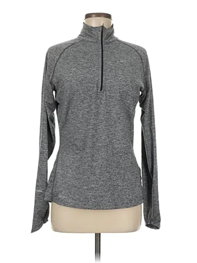 Pre-owned Nike Fleece Jacket In Gray