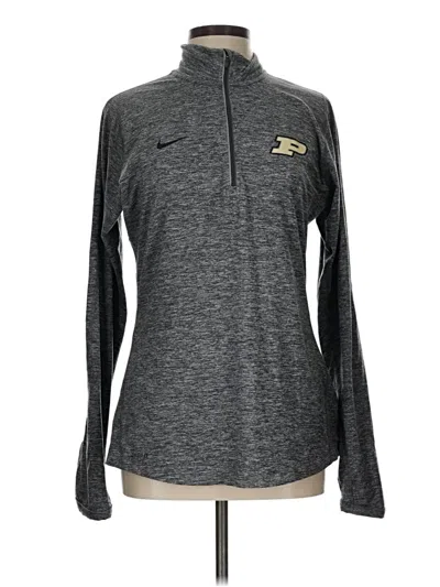 Pre-owned Nike Fleece Jacket In Gray