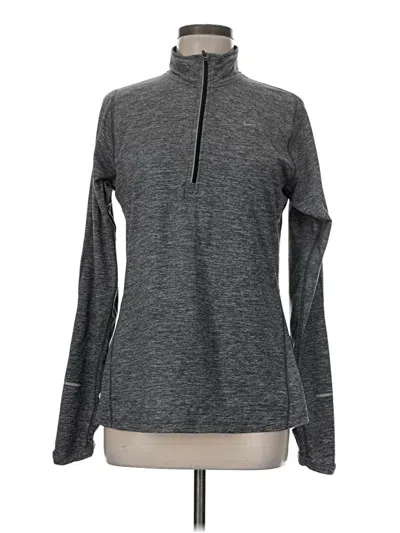 Pre-owned Nike Fleece Jacket In Gray