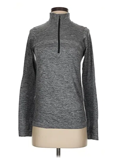 Pre-owned Nike Fleece Jacket In Gray