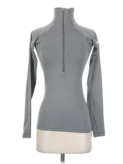 Pre-owned Nike Fleece Jacket In Gray