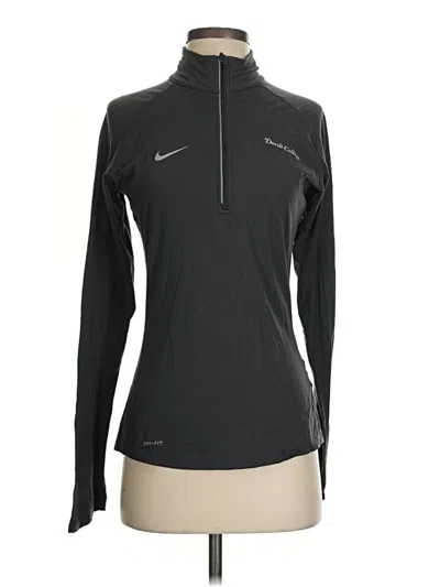 Pre-owned Nike Fleece Jacket In Gray