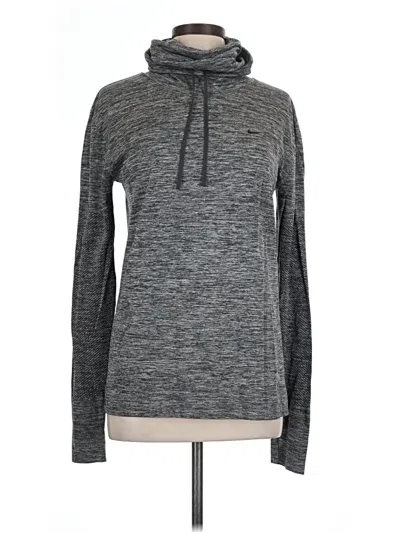 Pre-owned Nike Fleece Jacket In Gray