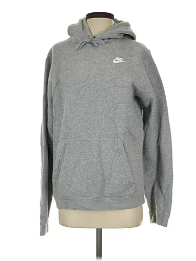 Pre-owned Nike Fleece Jacket In Gray